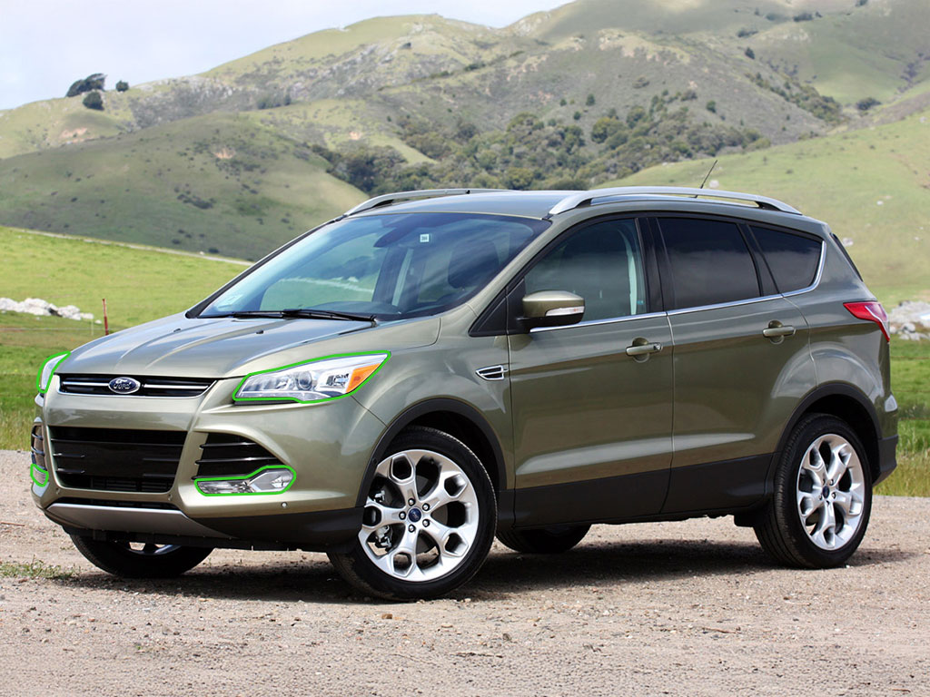 Ford Escape 2013-2016 Headlight Protection Installation Location