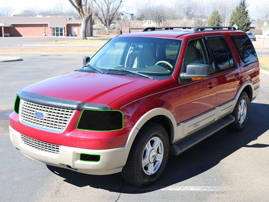 Ford Expedition 2003-2006 Headlight Tint Location