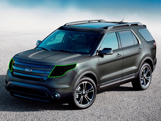 Ford Explorer 2011-2015 Headlight Tint Location