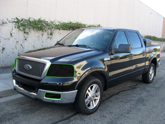 Ford F-150 2004-2005 Headlight Tint Location