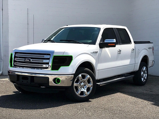 Ford F-150 2009-2014 Headlight Tint Location