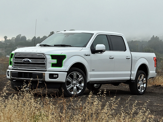 Ford F-150 2015-2017 Headlight Tint Location