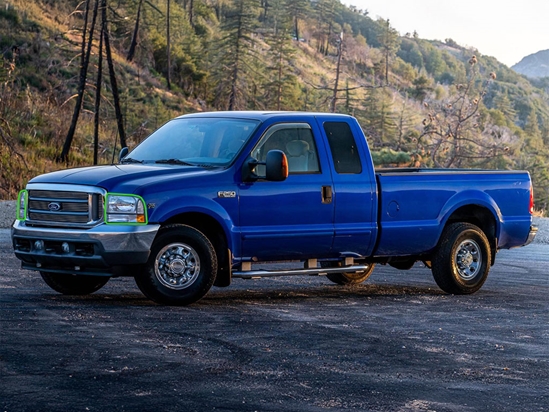 Ford F-250 1999-2004 Headlight Protection Installation Location