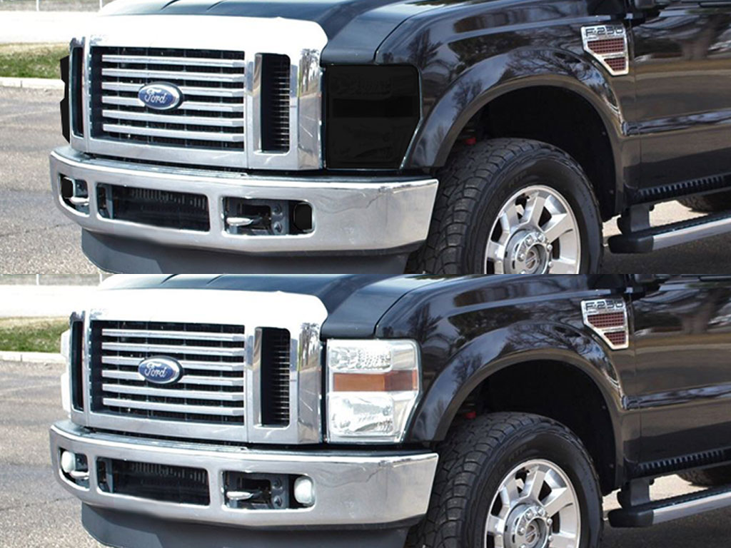 Ford F-250 2008-2010 Headlight Tint Appearance