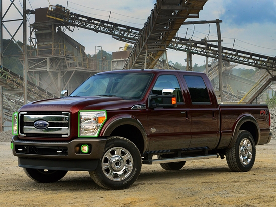 Ford F-250 2011-2016 Headlight Protection Installation Location