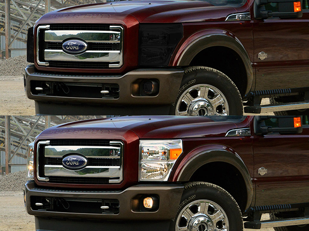 Ford F-250 2011-2016 Headlight Tint Appearance