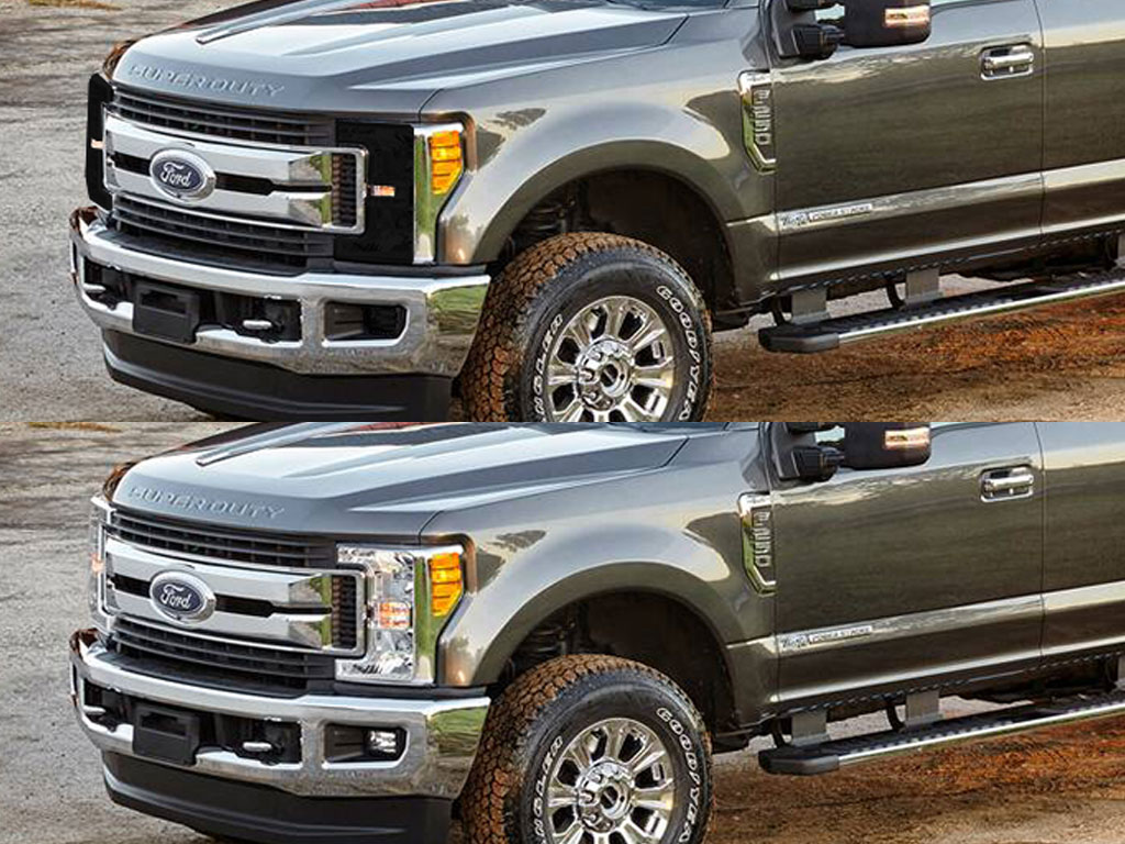 Ford F-250 2017-2019 Headlight Tint Appearance