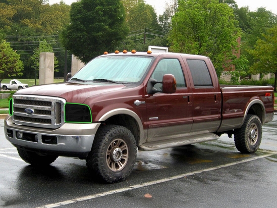 Ford F-350 1999-2004 Headlight Tint Location