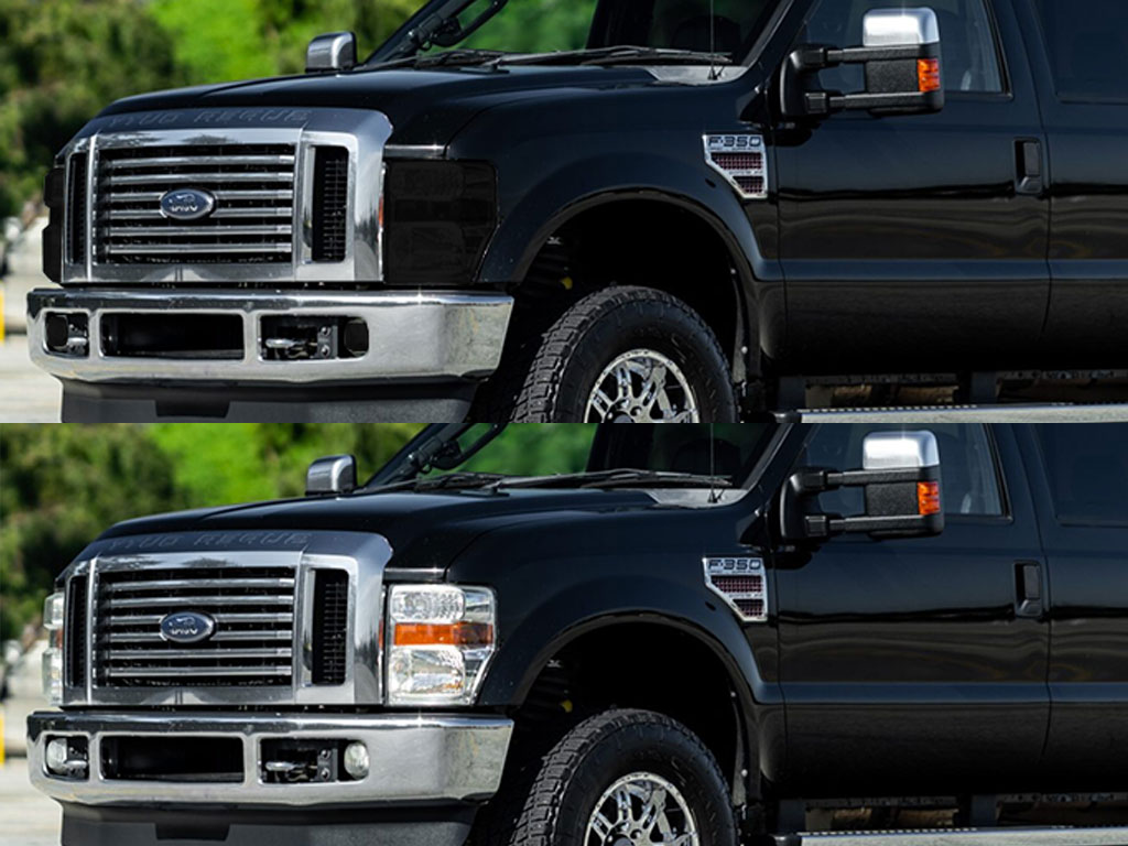 Ford F-350 2008-2010 Headlight Tint Appearance