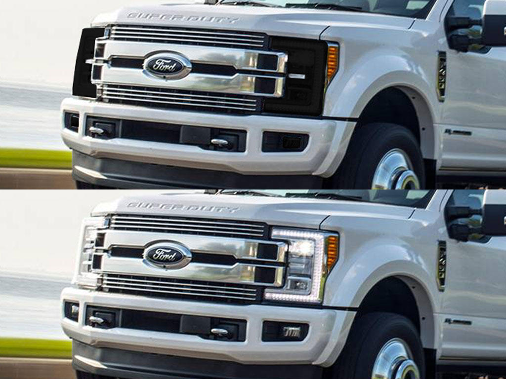 Ford F-350 2017-2019 Headlight Tint Appearance