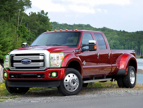 Ford F-450 2011-2016 Headlight Protection Installation Location