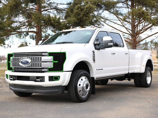 Ford F-450 2017-2019 Headlight Tint Location