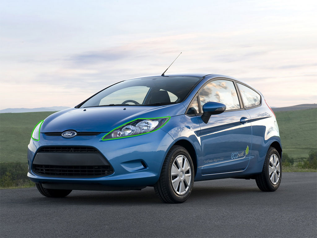 Ford Fiesta 2011-2013 Headlight Protection Installation Location