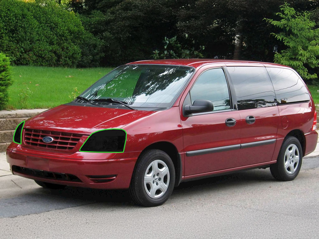 Ford Freestar 2004-2007 Headlight Tint Location