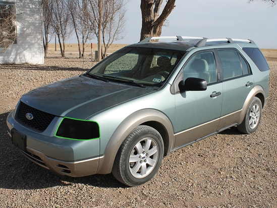 Ford Freestyle 2005-2007 Headlight Tint Location