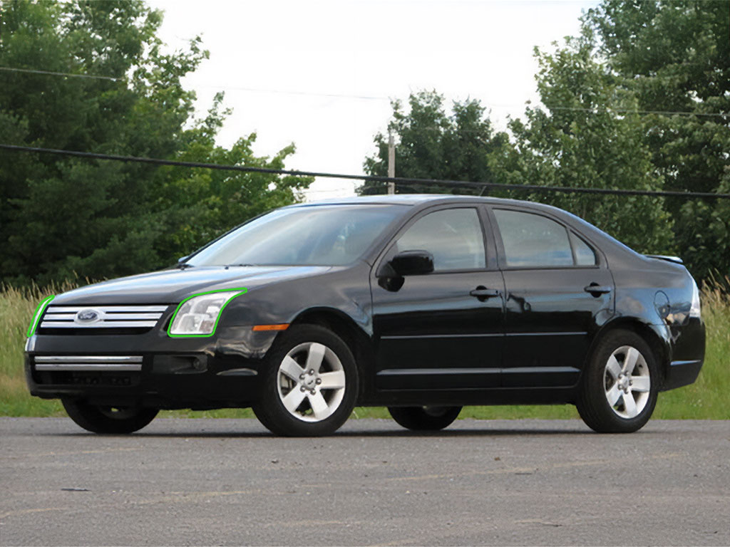 Ford Fusion 2006-2009 Headlight Protection Installation Location