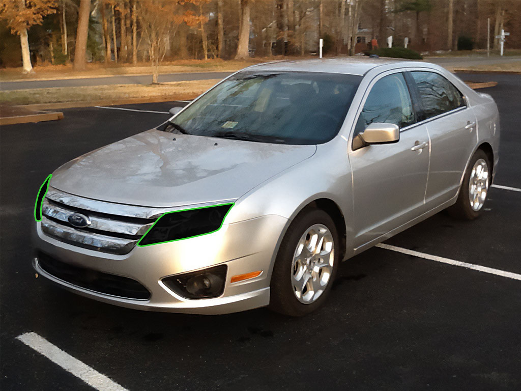 Ford Fusion 2010-2012 Headlight Tint Location