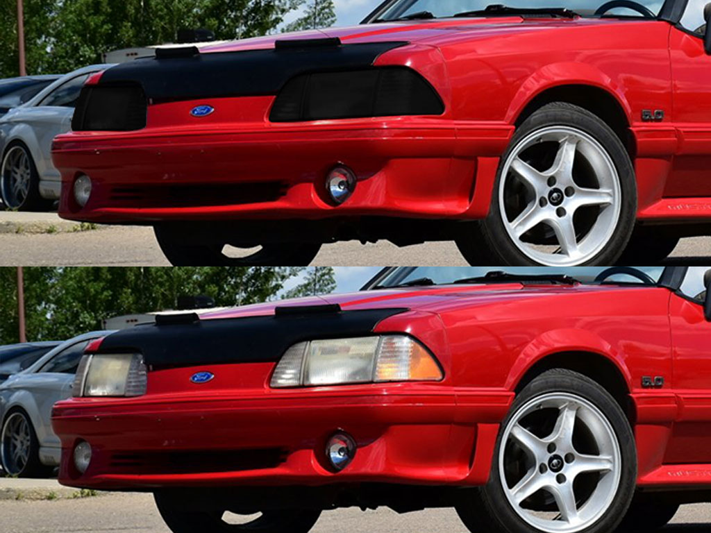 Ford Mustang 1987-1993 Headlight Tint Appearance