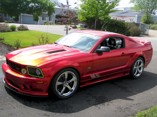 Ford Mustang Saleen 2006-2008 Headlight Protection Installation Location