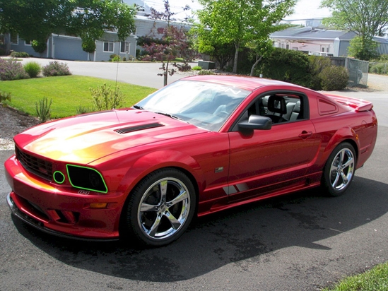 Ford Mustang 2006-2008 (Saleen) Headlight Tint Location