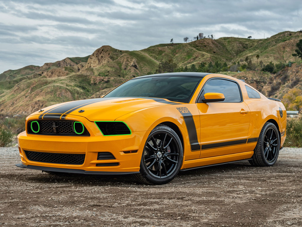 Ford Mustang 2010-2014 Headlight Tint Location