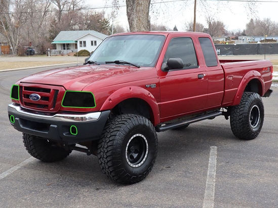 Ford Ranger 2001-2005 Headlight Tint Location