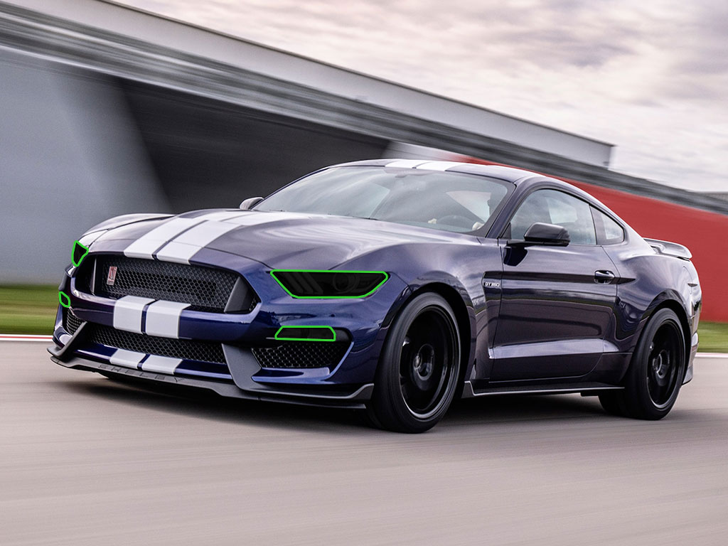 Ford Shelby GT350 2015-2020 Headlight Tint Location