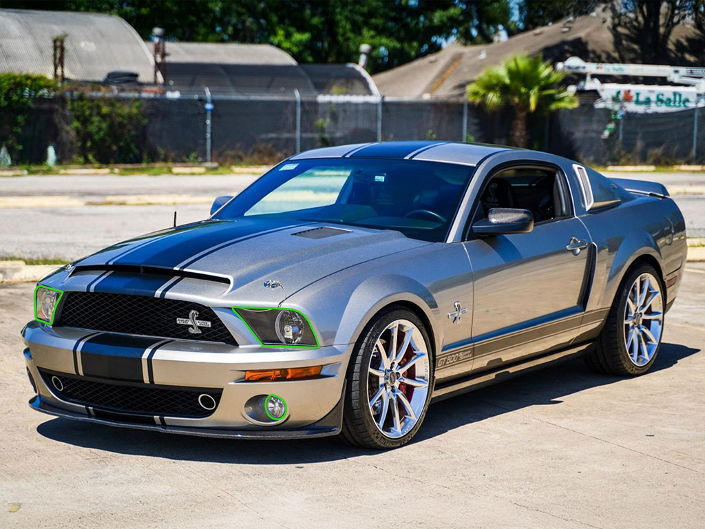 Ford Shelby GT500 2007-2009 Headlight Protection Installation Location