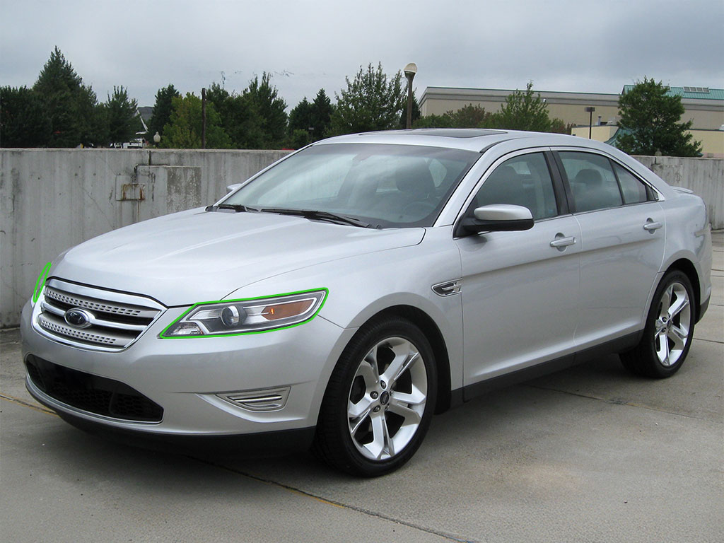 Ford Taurus 2008-2009 Headlight Protection Installation Location