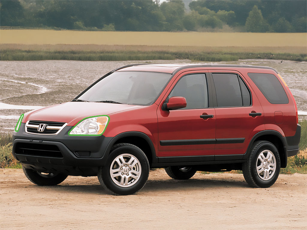 Honda CR-V 2002-2004 Headlight Protection Installation Location