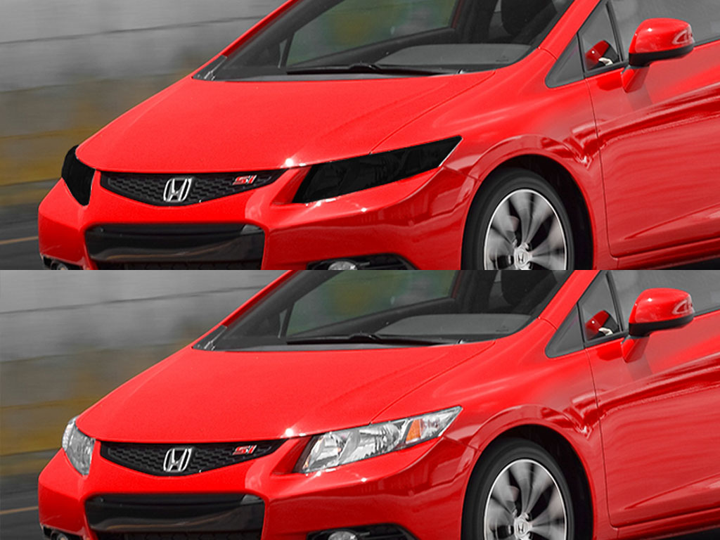 Honda Civic 2012-2013 (Coupe) Headlight Tint Appearance