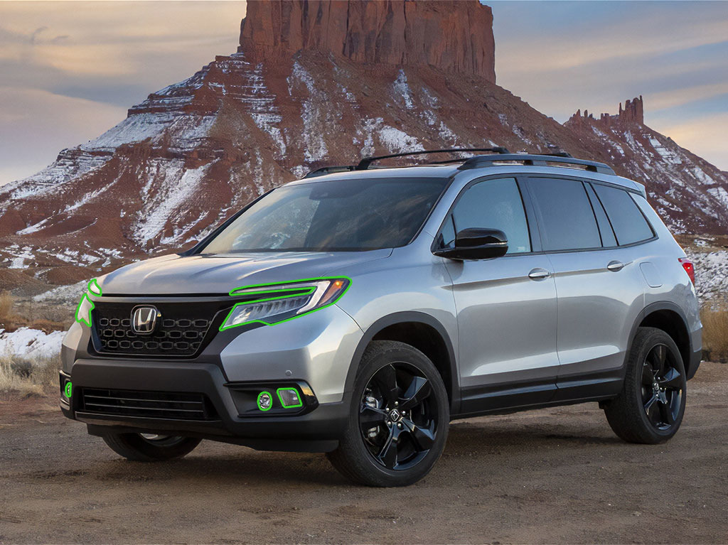 Honda Passport 2019-2021 Headlight Protection Installation Location