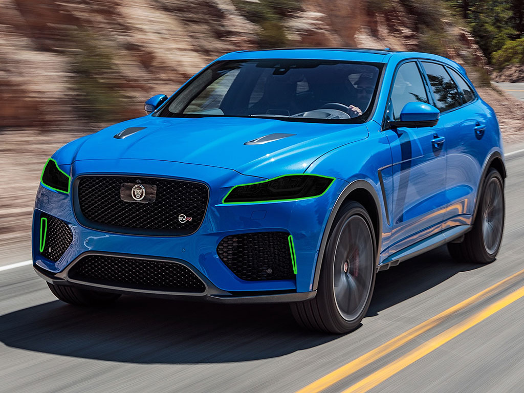 Jaguar F-Pace 2017-2020 Headlight Tint Location