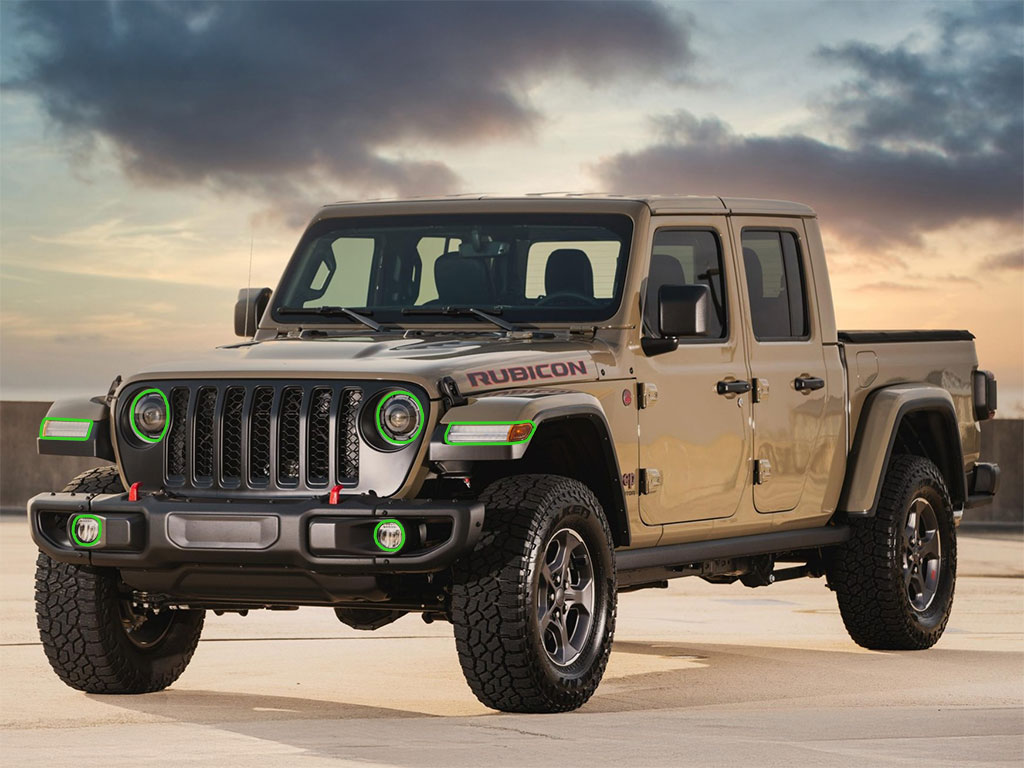 Jeep Gladiator 2020-2025 Headlight Protection Installation Location