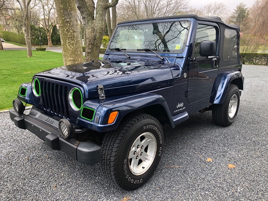 Jeep Wrangler 1997-2006 Headlight Tint Location