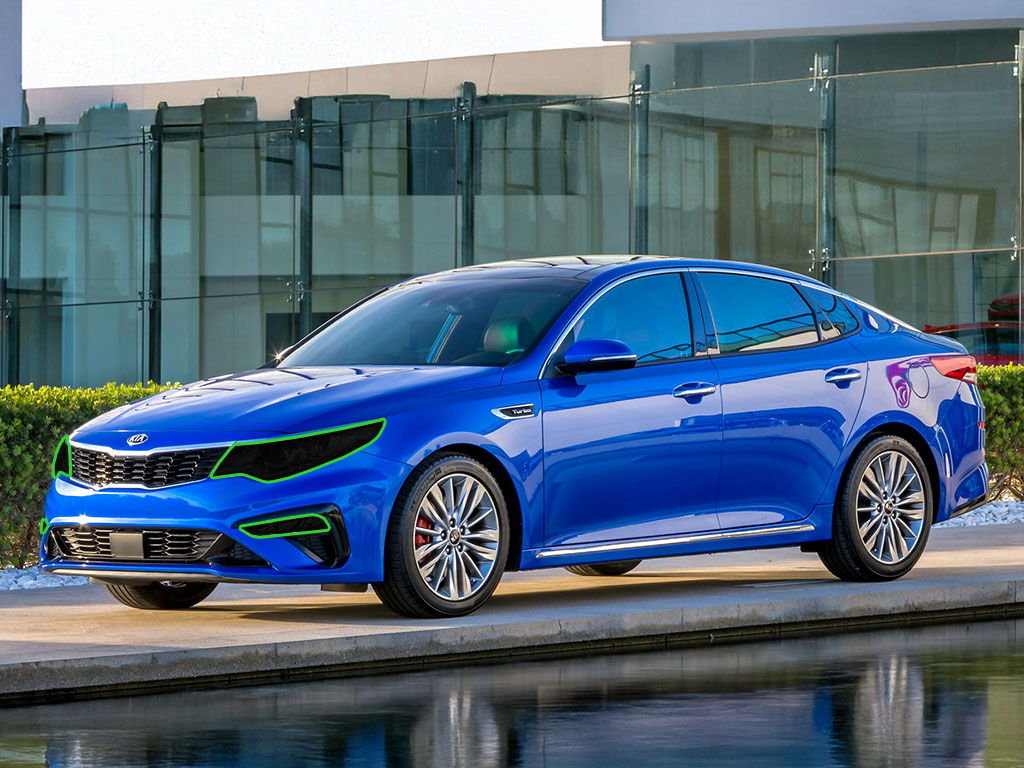 Kia Optima 2016-2020 Headlight Tint Location