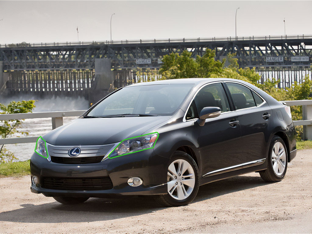 Lexus HS 2010-2012 Headlight Protection Installation Location