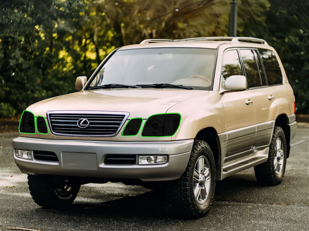 Lexus LX 1998-2002 Headlight Tint Location