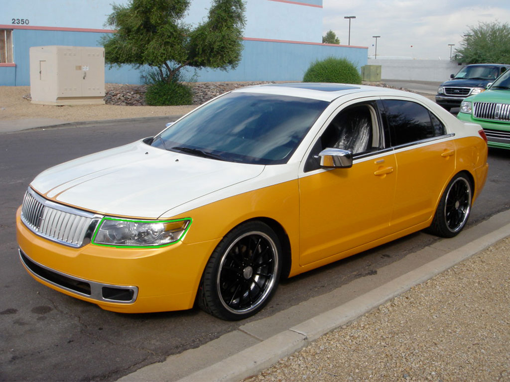 Lincoln Zephyr 2006-2006 Headlight Protection Installation Location