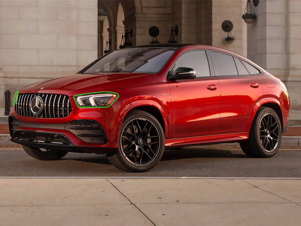 Mercedes-Benz GLE-Class 2020-2025 Headlight Protection Installation Location