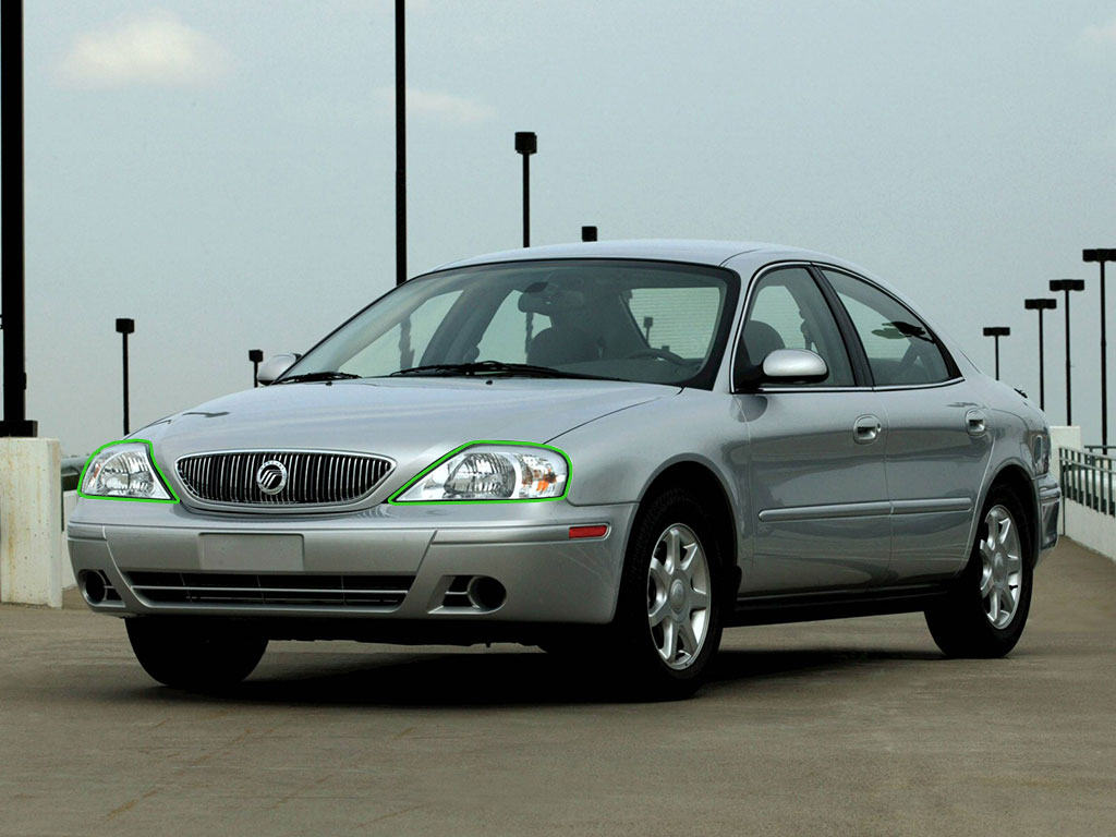 Mercury Sable 2003-2005 Headlight Protection Installation Location