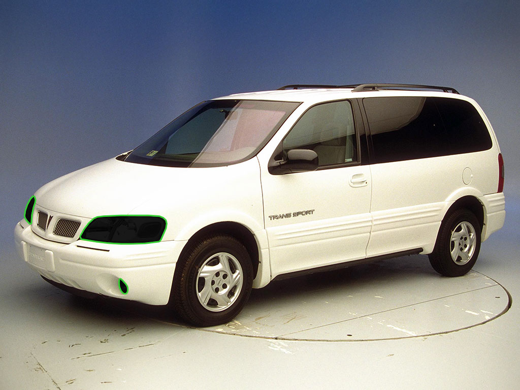 Pontiac Montana 2001-2005 Headlight Tint Location