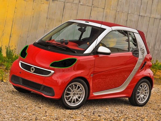 SMART Fortwo 2008-2015 Headlight Tint Location