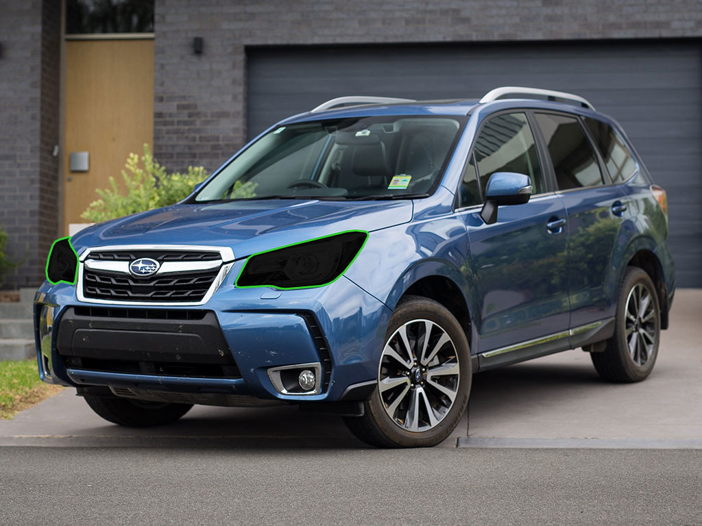 Subaru Forester 2014-2018 Headlight Tint Location