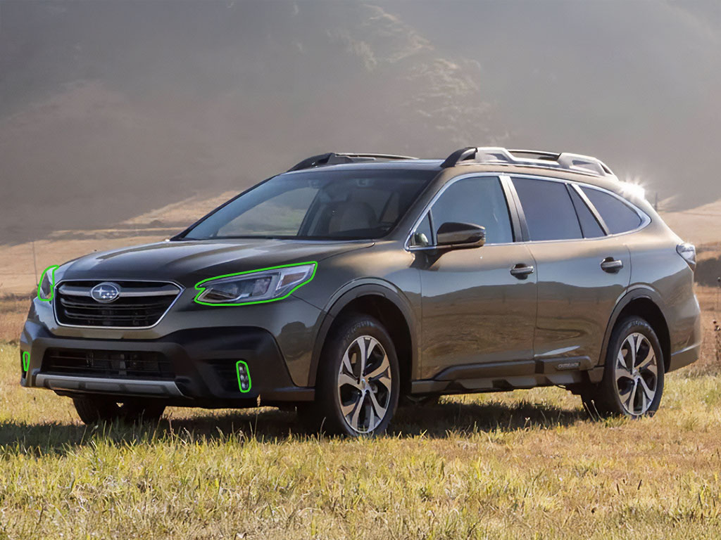 Subaru Outback 2020-2025 Headlight Protection Installation Location