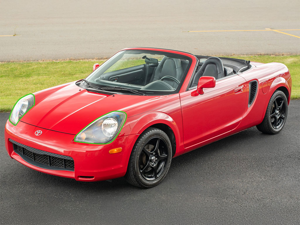 Toyota MR2 2000-2002 Headlight Protection Installation Location