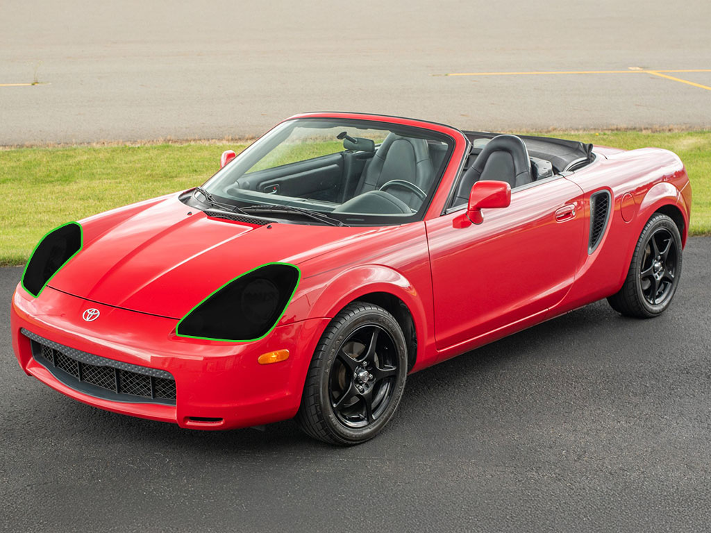 Toyota MR2 2000-2002 Headlight Tint Location