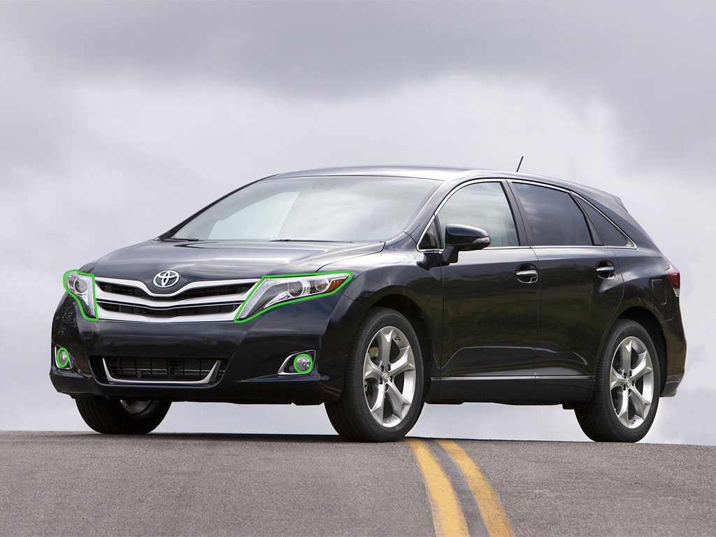 Toyota Venza 2009-2015 Headlight Protection Installation Location