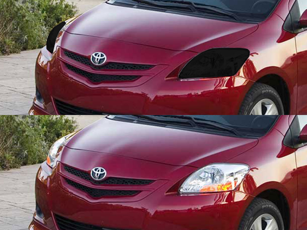 Toyota Yaris 2007-2011 (Sedan) Headlight Tint Appearance