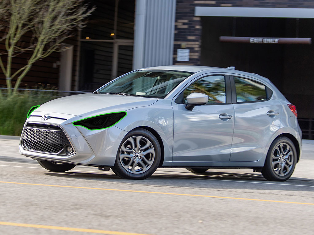 Toyota Yaris 2019-2020 Headlight Tint Location